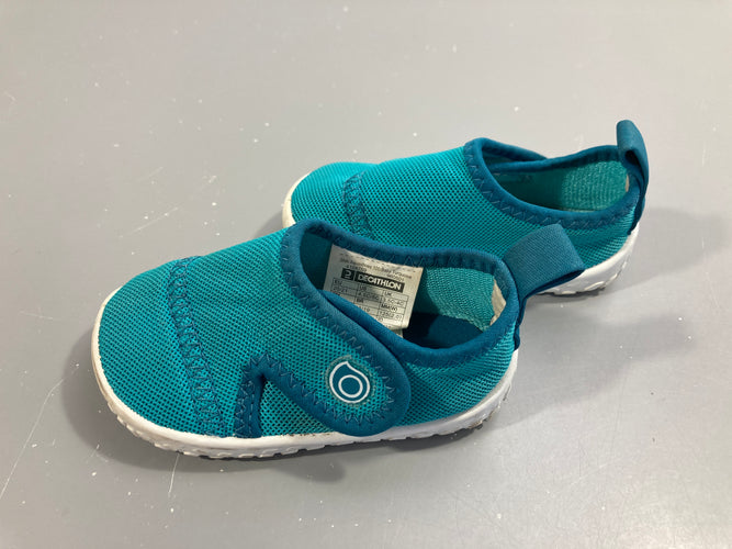 Chaussures d'eau en  turquoise, P20/21, moins cher chez Petit Kiwi