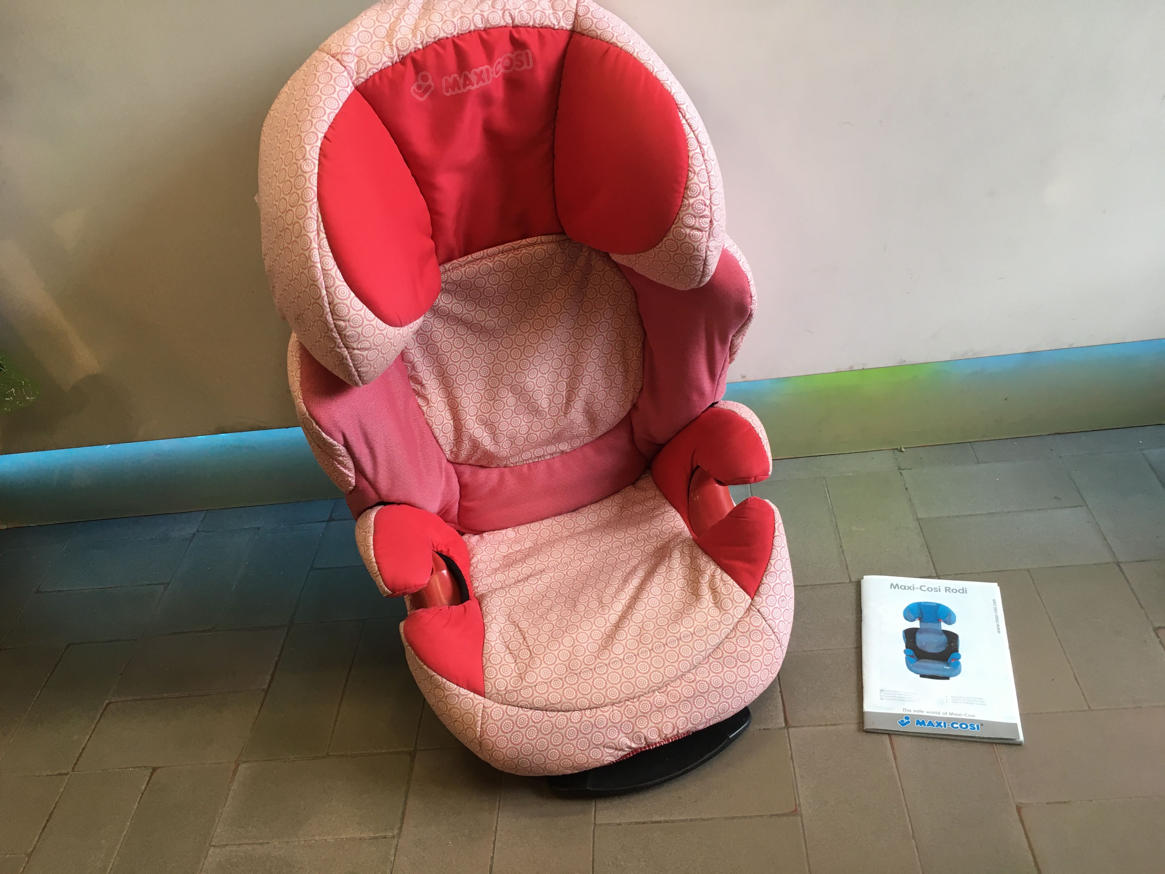 Réhausseur rose fleurs, Rodi, 15-36kg