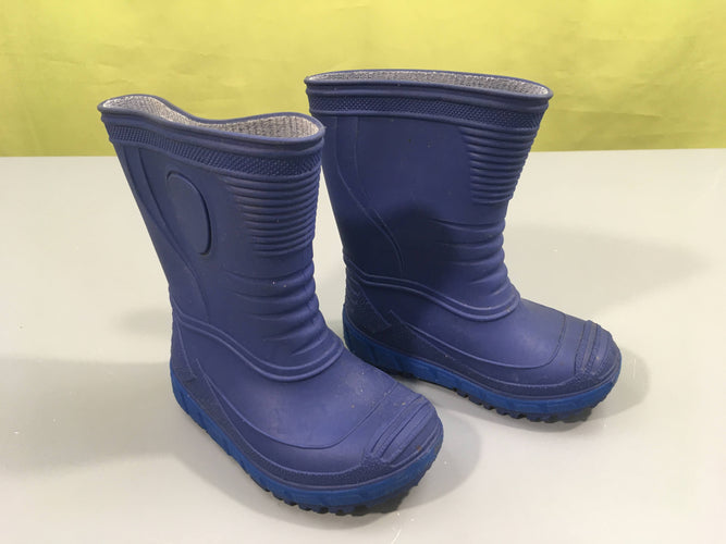 Bottes de pluie bleu foncé, 21, moins cher chez Petit Kiwi