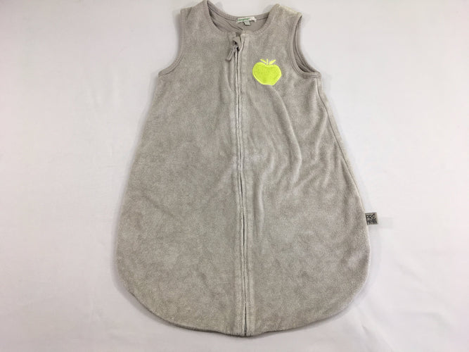 Sac de couchage s.m éponge gris doublé jersey pomme, T.1, moins cher chez Petit Kiwi