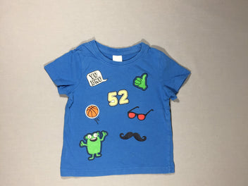 T-shirt m.c bleu 