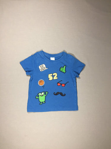 T-shirt m.c bleu "52", moins cher chez Petit Kiwi