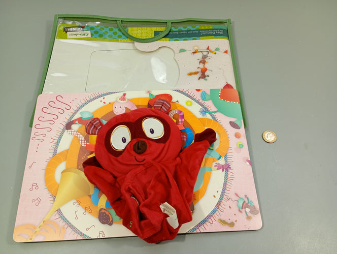 Ohey Peanuts? Livre avec marionnette Georges le lémurien, moins cher chez Petit Kiwi