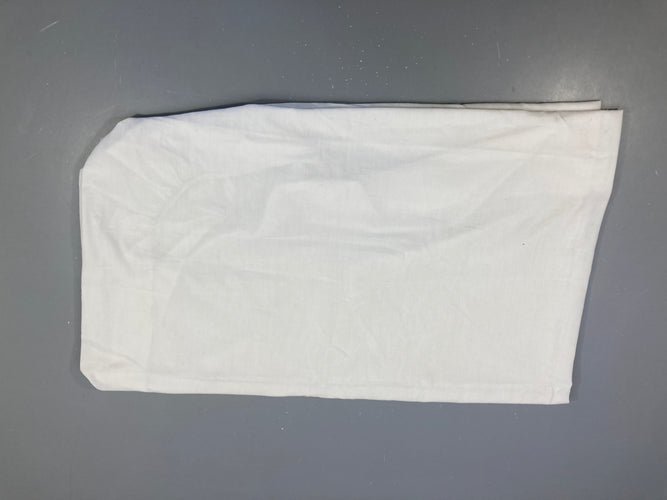 Drap housse coton blanc - 60x120cm, moins cher chez Petit Kiwi