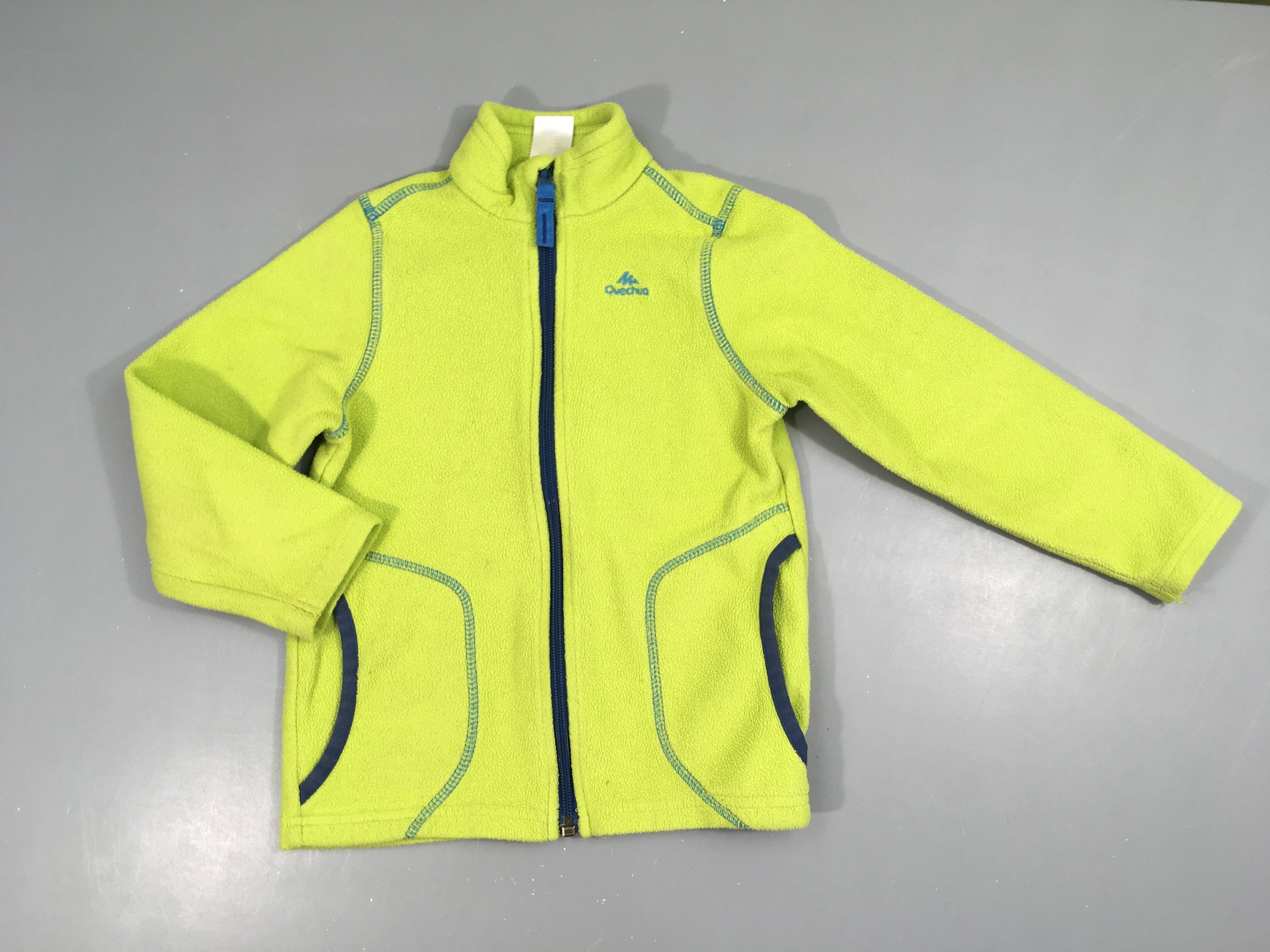 Polar zippé col camionneur vert anis