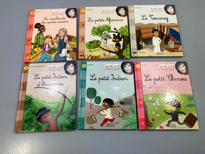 6 Livres Bientôt je lis La marchande des 4 saisons,La petite Africaine,Le petit Indien d'Amazonie, le petit Indien,le petit Chinois,, moins cher chez Petit Kiwi