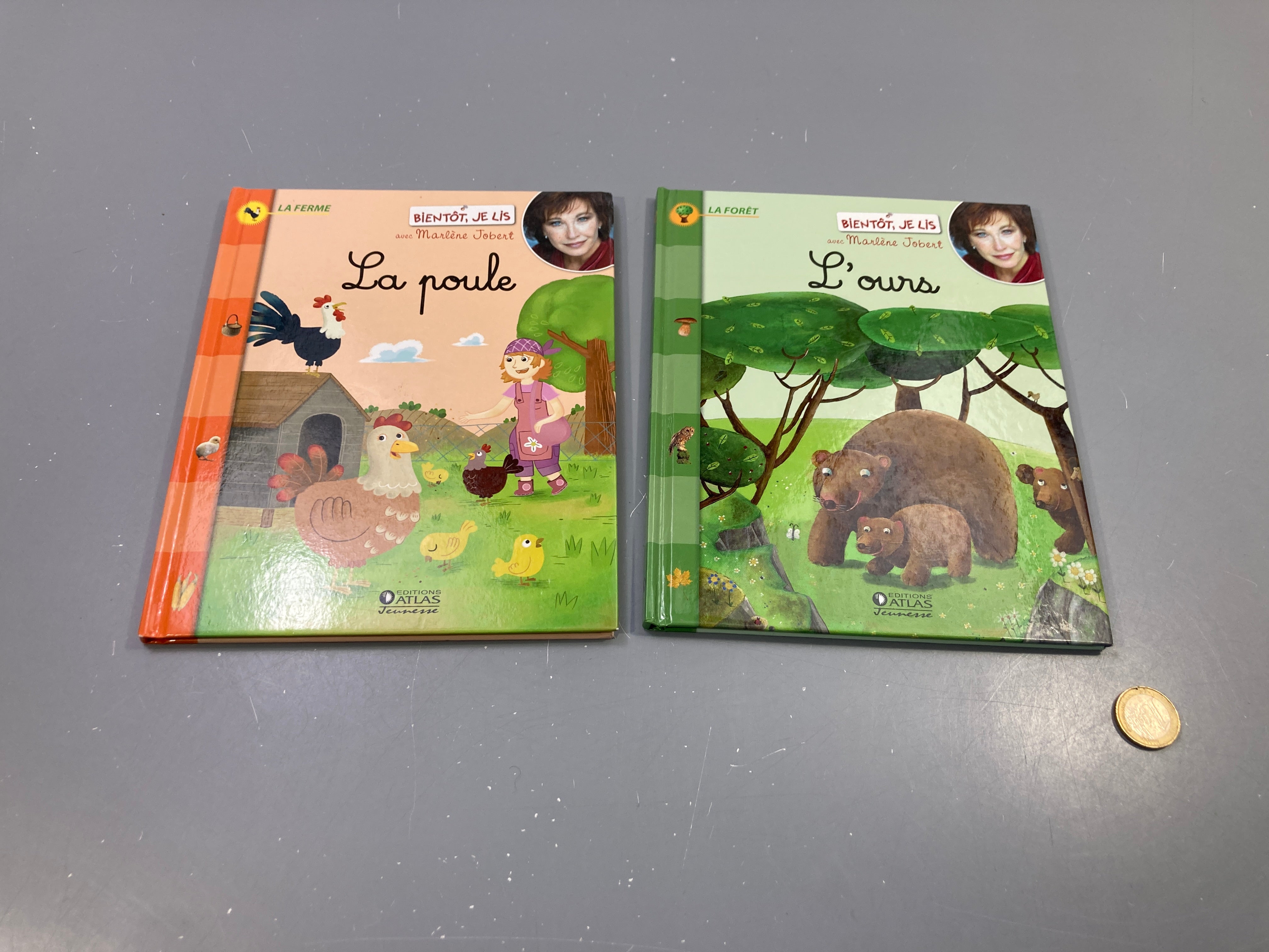 2 Livres Bientôt je lis La poule, l'ours
