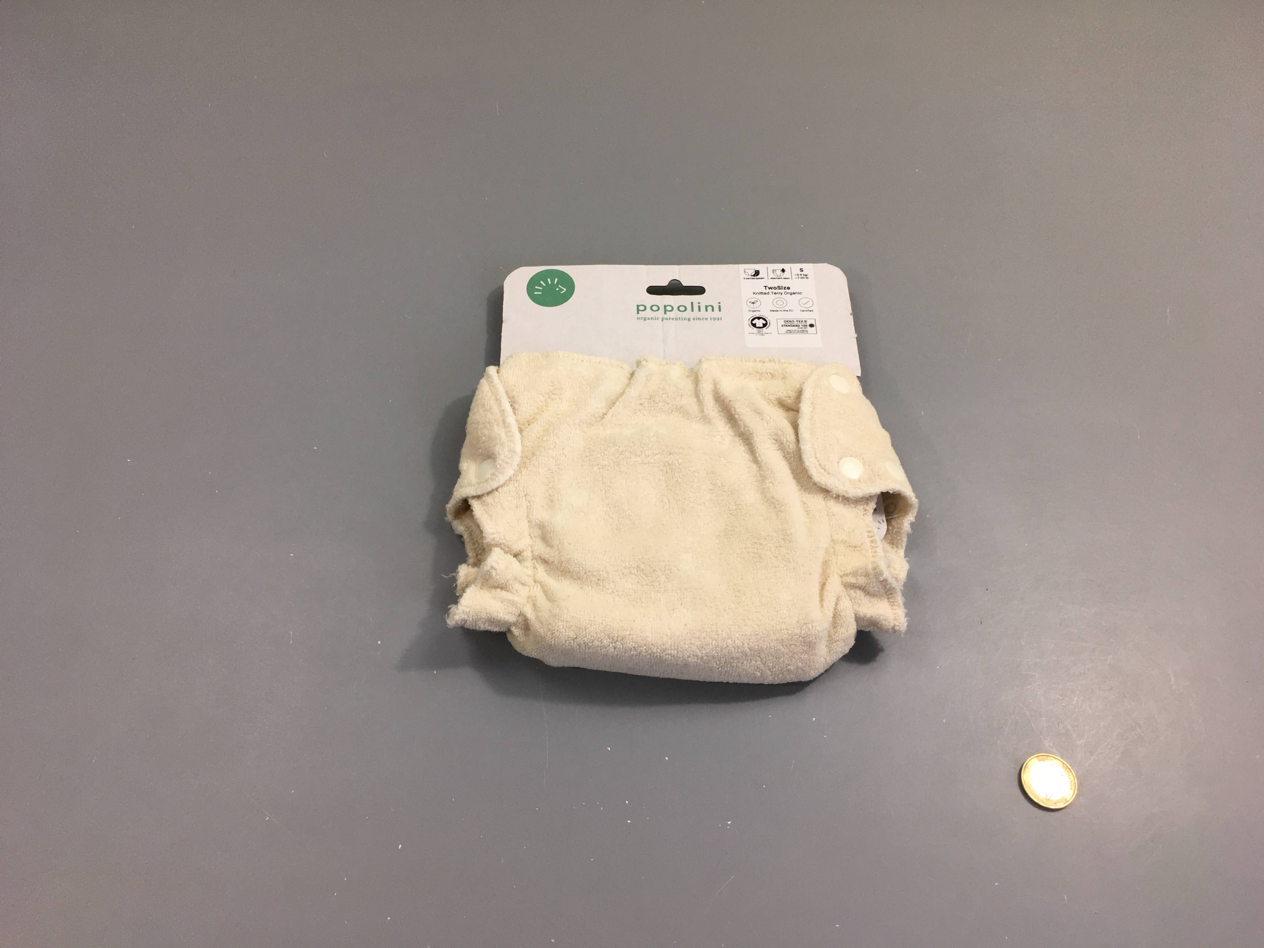 NEUF Couche lavable Two Size écru, S 3 à 9kg
