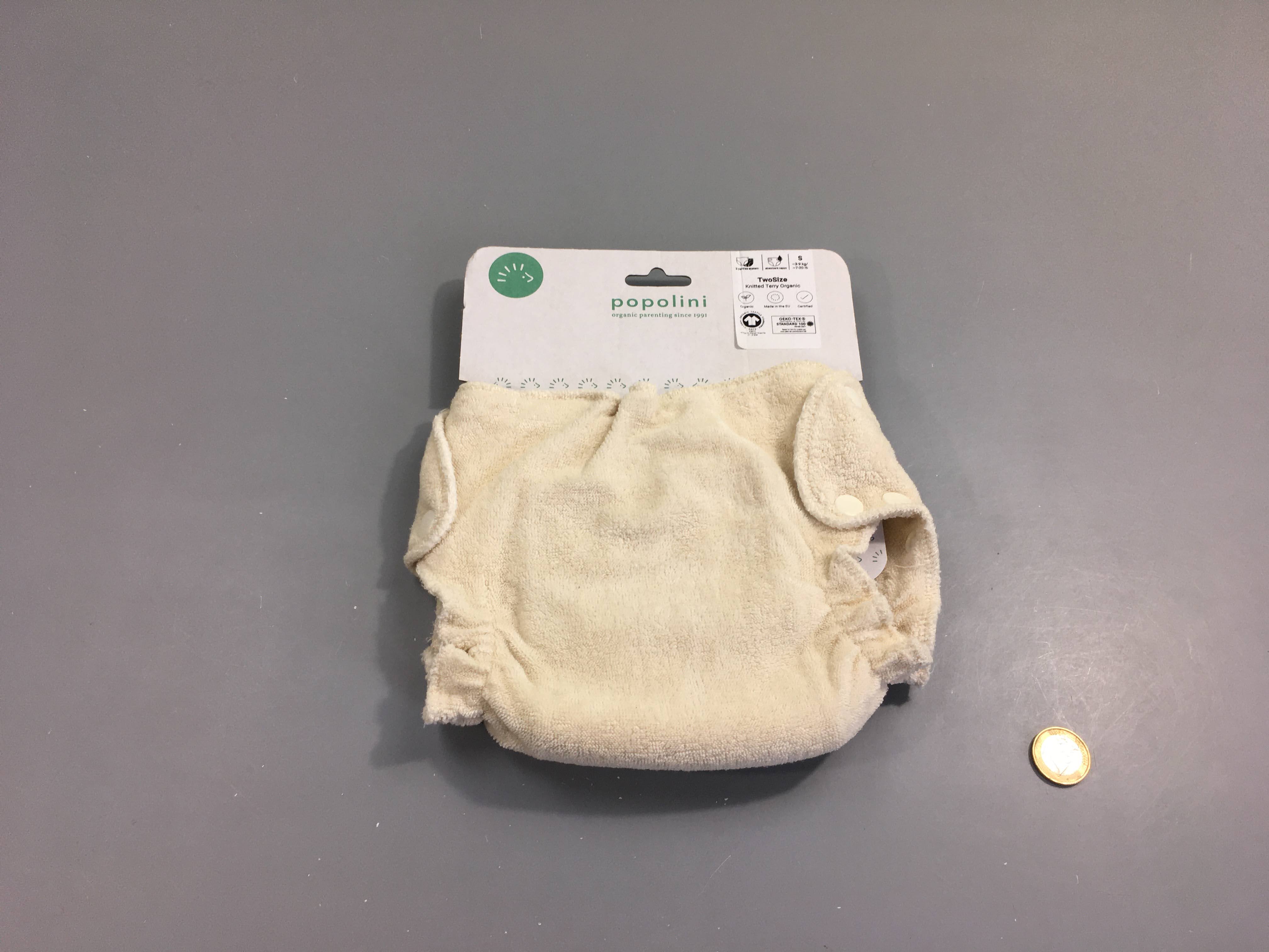NEUF Couche lavable Two Size écru, S 3 à 9kg