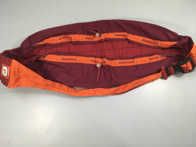 Porte-bébé baby bag prémaxx orange/bordeaux, moins cher chez Petit Kiwi