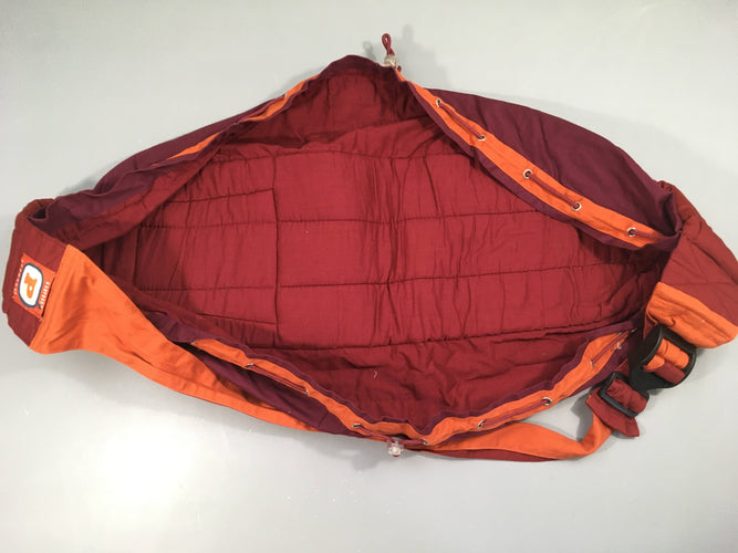 Porte-bébé baby bag prémaxx orange/bordeaux, moins cher chez Petit Kiwi