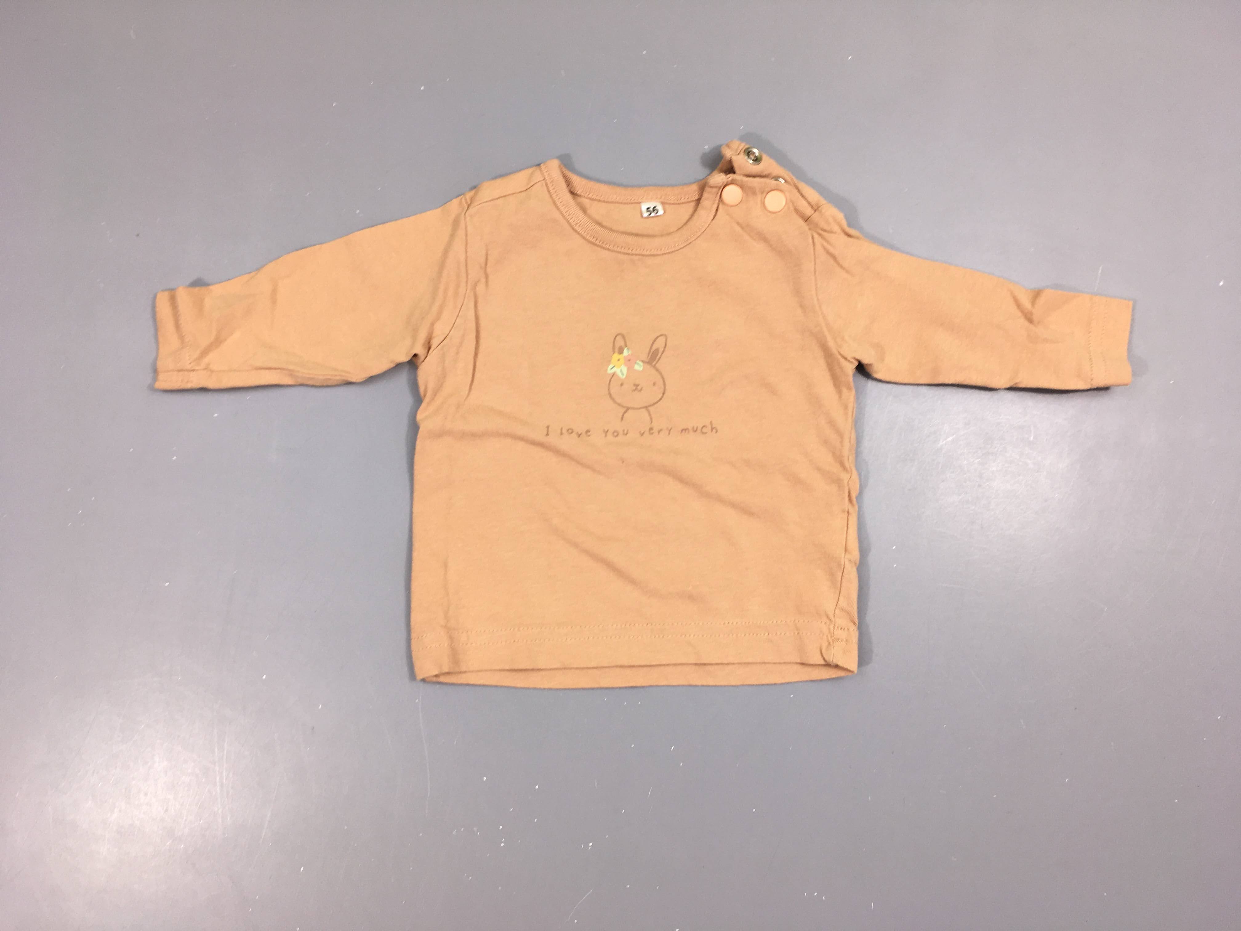 T-shirt m.l rose lapin