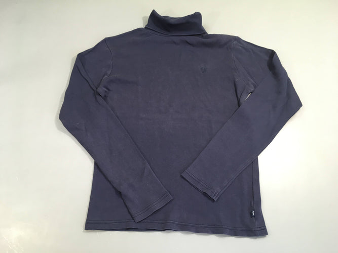 T-shirt col roulé bleu foncé, moins cher chez Petit Kiwi