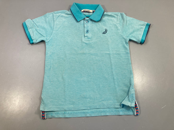 Polo m.c turquoise, moins cher chez Petit Kiwi