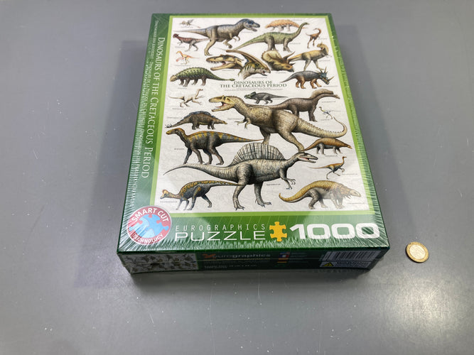Neuf-Sous Blister Puzzle 1000pcs Dinosaurs, moins cher chez Petit Kiwi