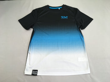 T-shirt m.c de sport noir/bleu 