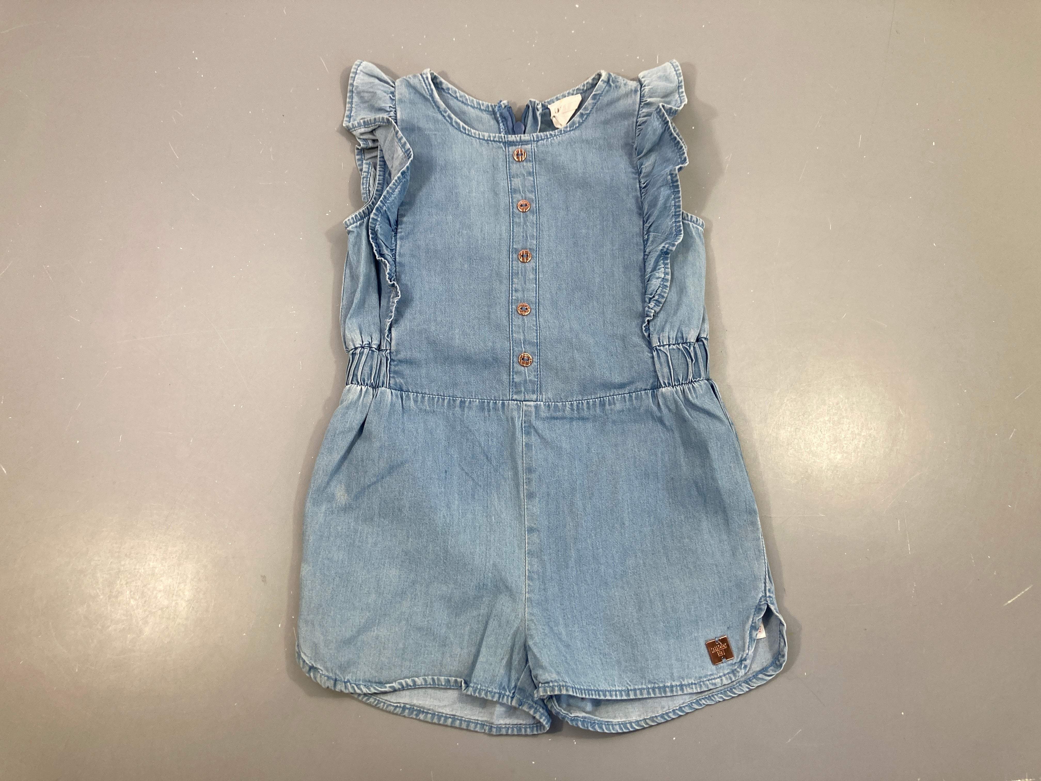 Combishort denim m.c boutons carrément beau
