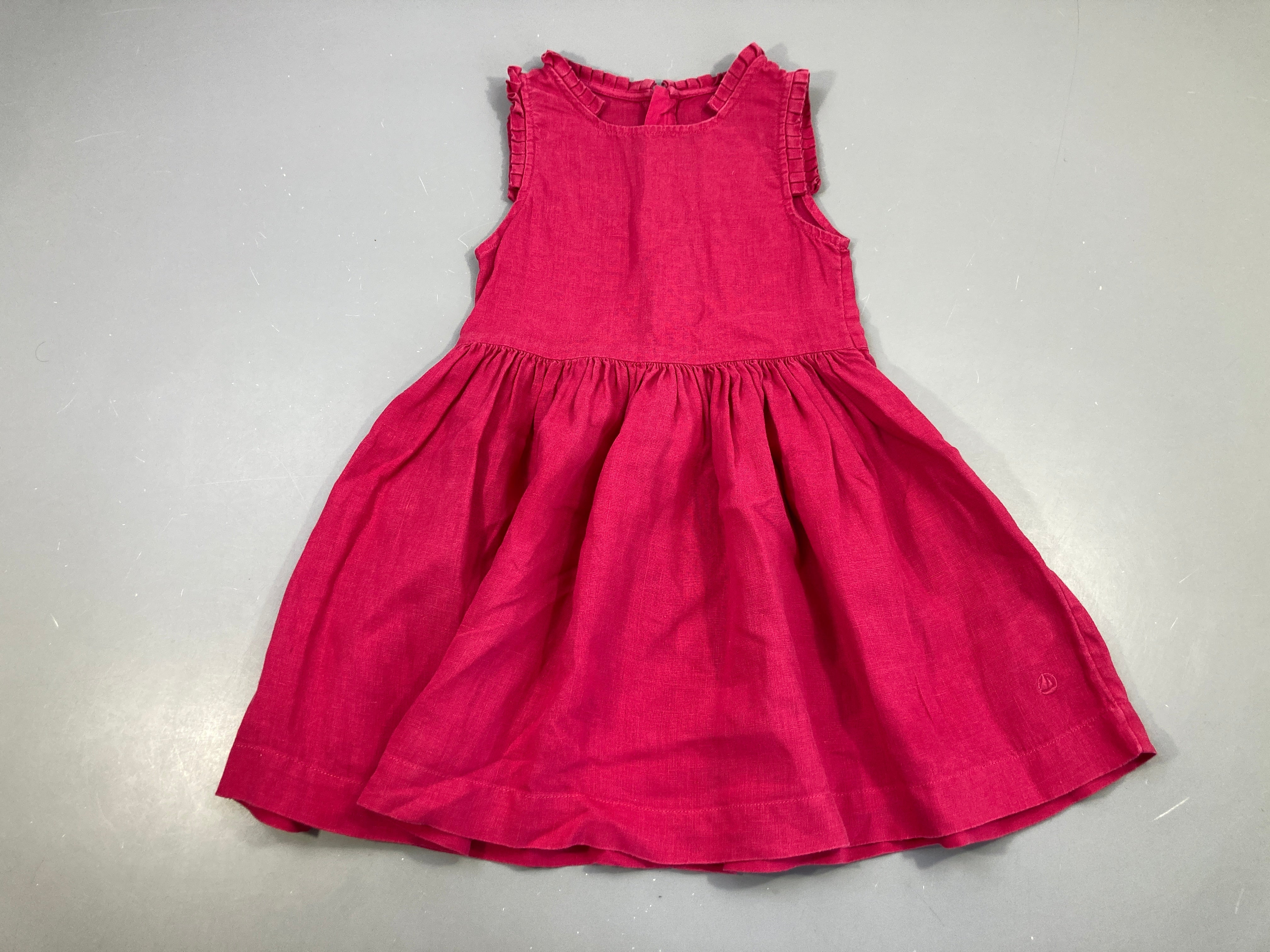 Robe s.m rose 100% lin
