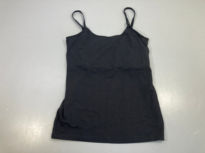 T-shirt d'allaitement fines bretelles noir, moins cher chez Petit Kiwi