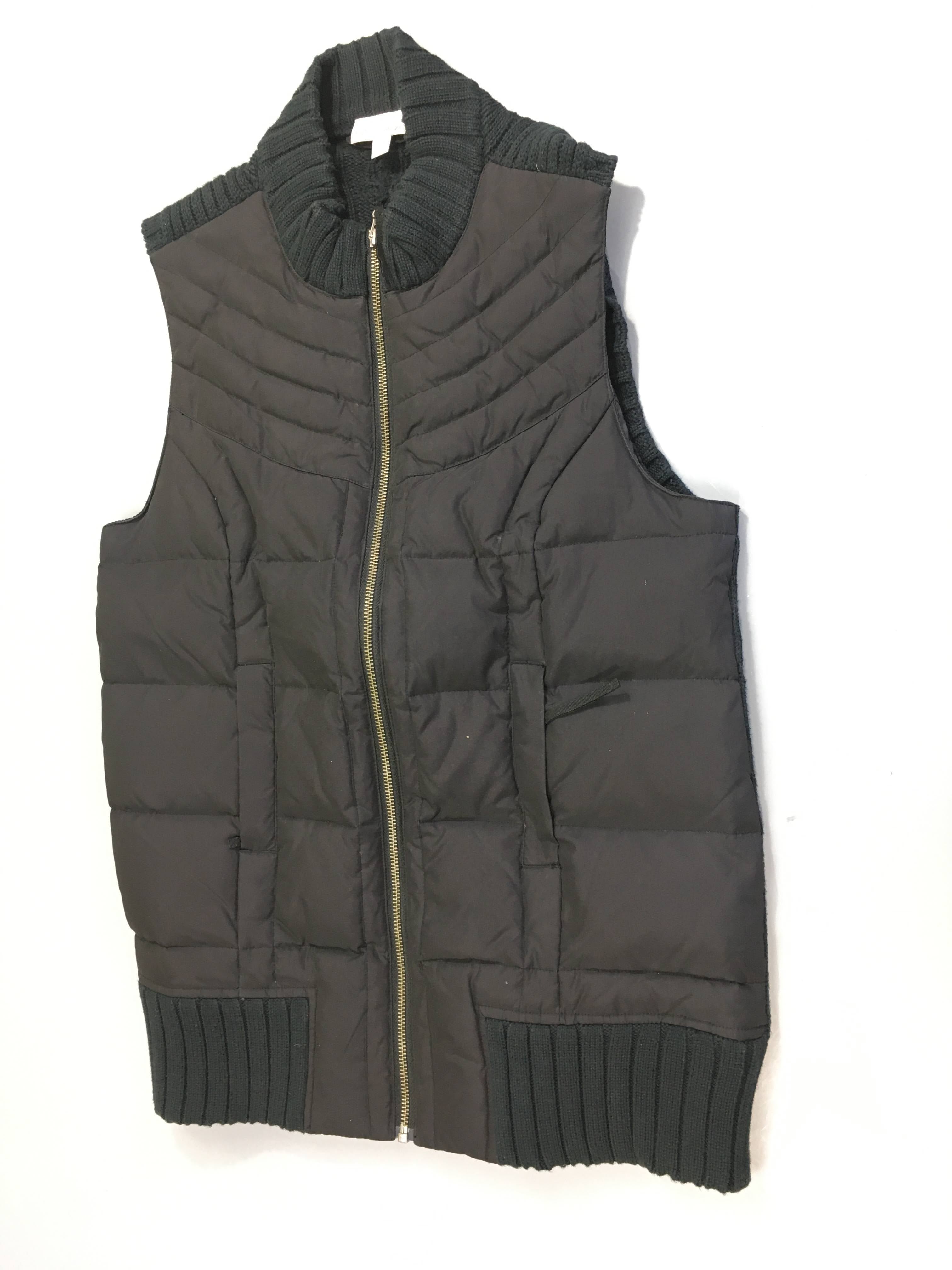 Bodywarmer noir de grossesse, 50% plumes, A pea in the pod