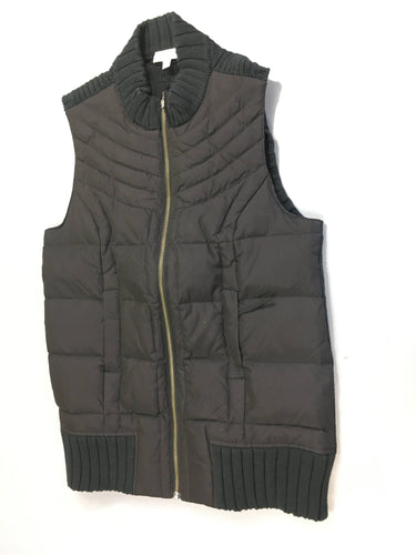 Bodywarmer noir de grossesse, 50% plumes, A pea in the pod, moins cher chez Petit Kiwi