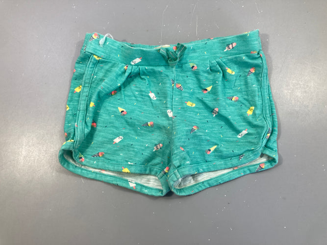 Short jersey vert glaces, légèrement bouloché, moins cher chez Petit Kiwi