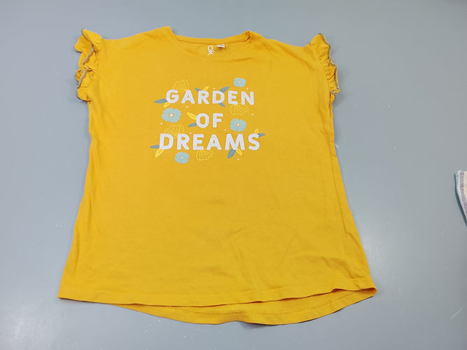 T-shirt m.c jaune" Garden of dreams", moins cher chez Petit Kiwi