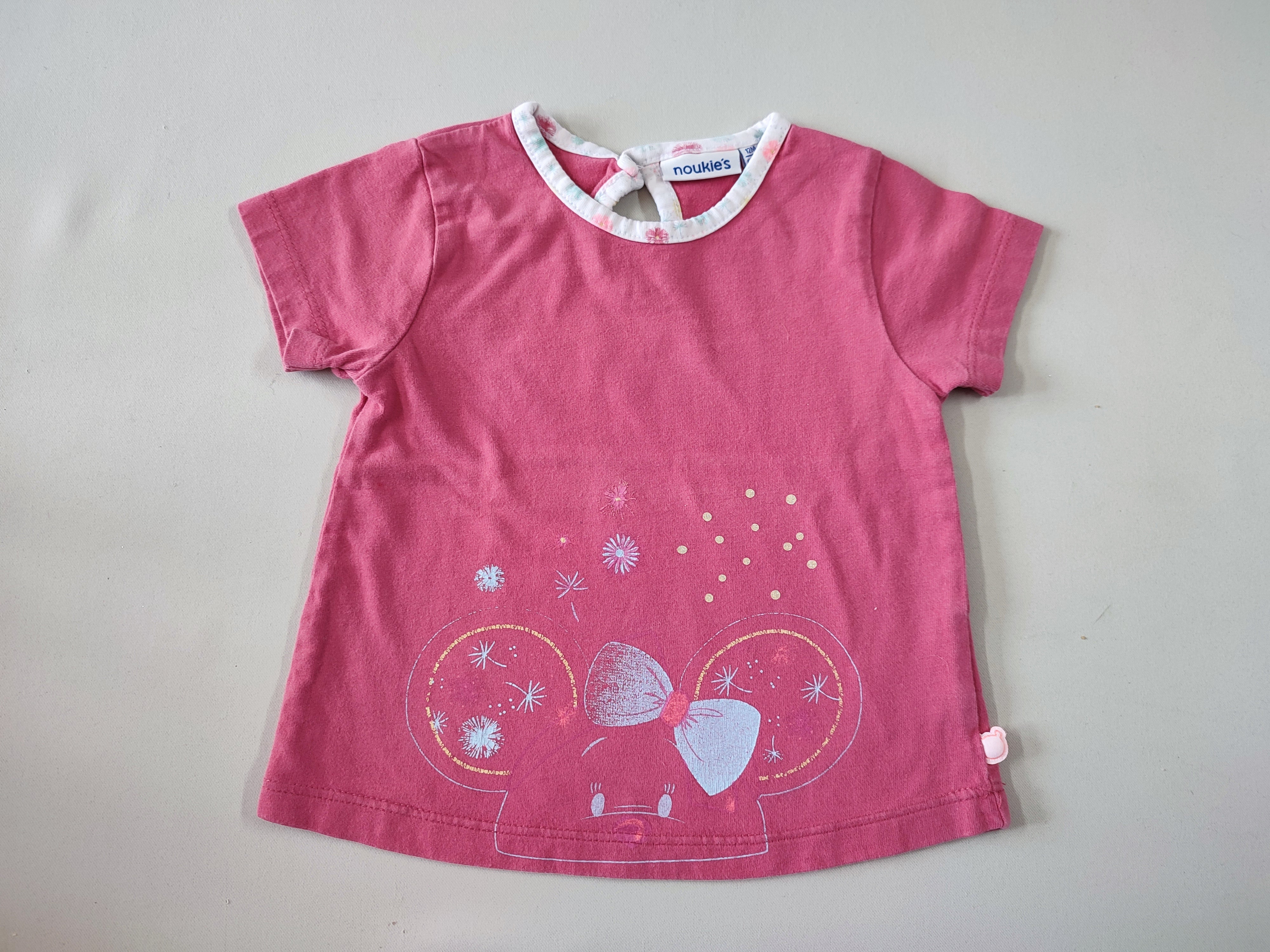 T-shirt m.c rose souris
