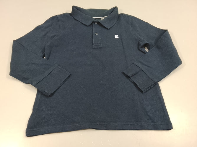 Polo ml bleu marine  "B", moins cher chez Petit Kiwi