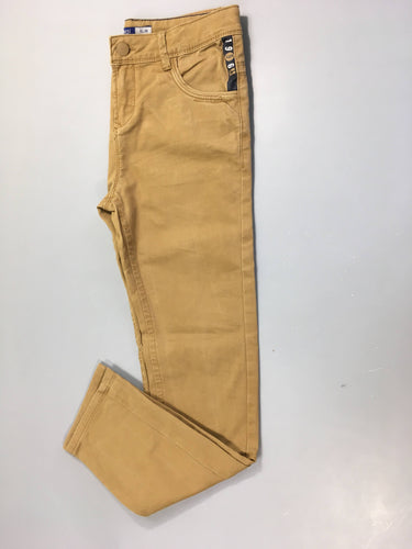 Pantalon toile brun Slim, moins cher chez Petit Kiwi