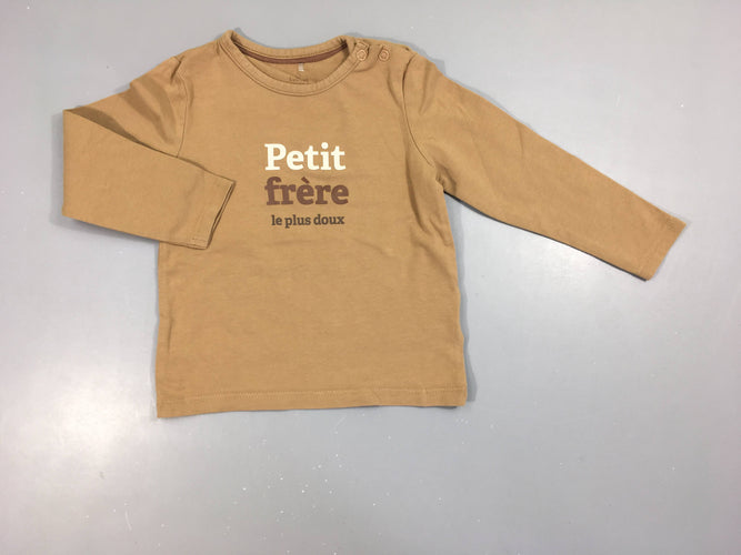T-shirt m.l beige Petit frère, moins cher chez Petit Kiwi
