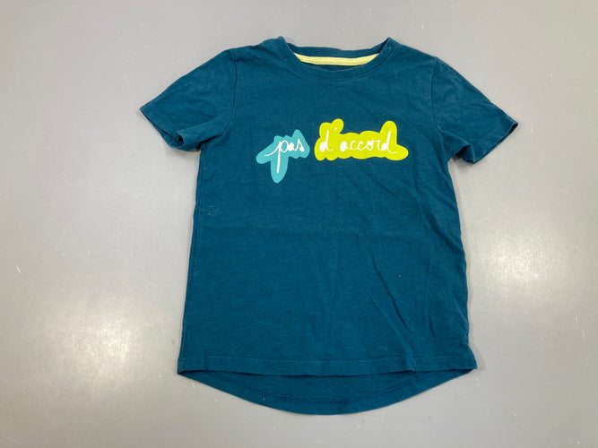 T-shirt m.c bleu pas d'accord, moins cher chez Petit Kiwi