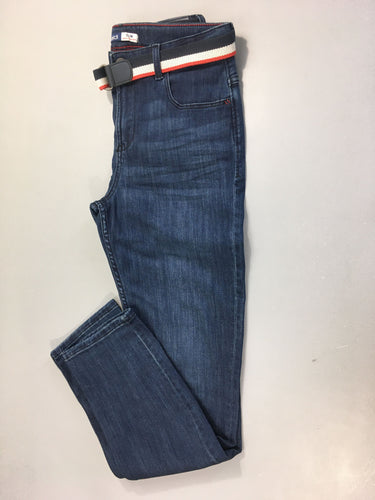 Jeans Slim avec ceinture, moins cher chez Petit Kiwi