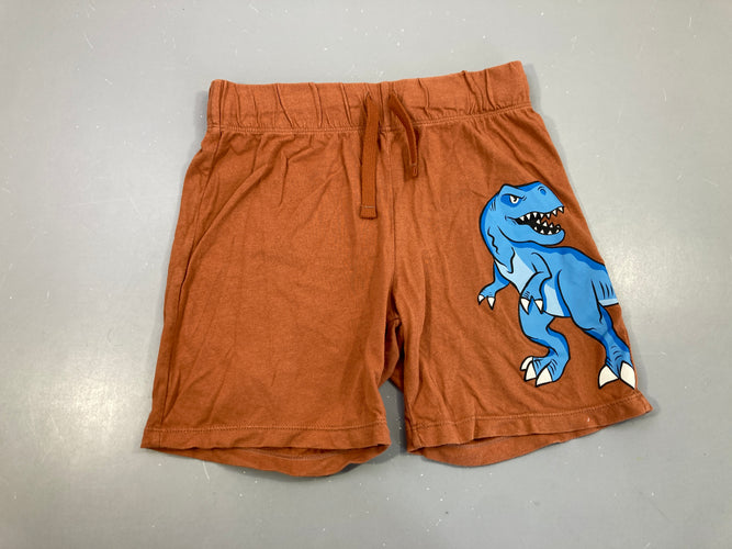 Bermuda jersey brun dinosaure, moins cher chez Petit Kiwi