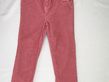 Pantalon velours côtelé rouge clair