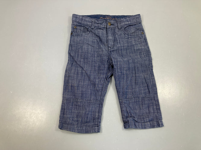 Pantacourt denim foncé, moins cher chez Petit Kiwi