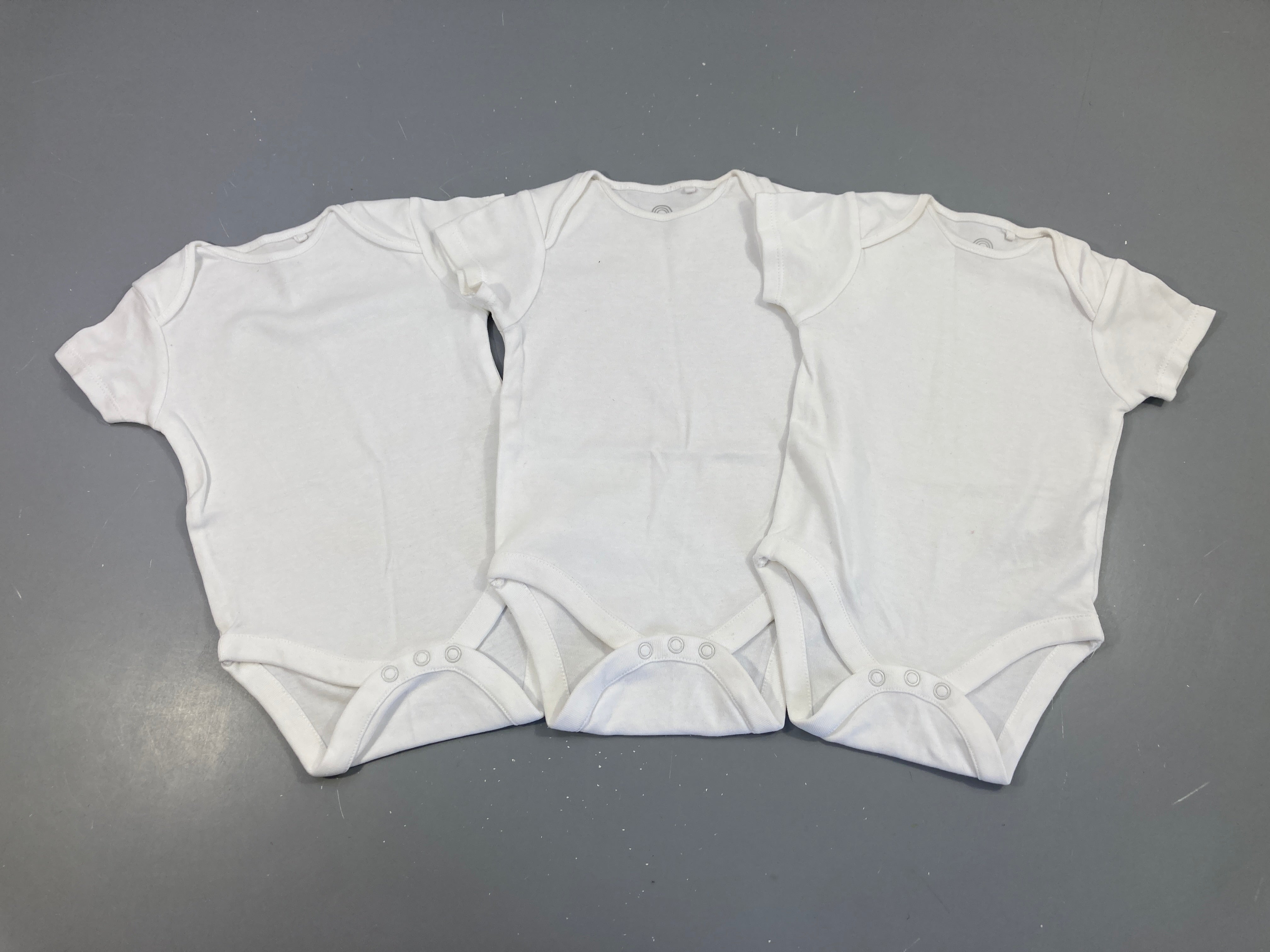Lot de 3 bodies m.c blanc