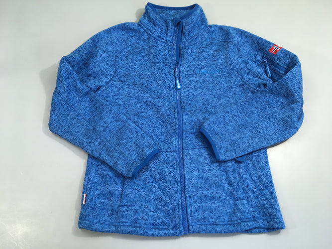 Gilet zippé bleu chiné, TrollKids, moins cher chez Petit Kiwi