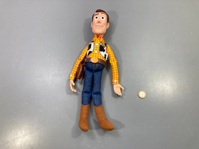 Figurine tissus Woody Toy Stor.y, manque chapeau et fusil, moins cher chez Petit Kiwi
