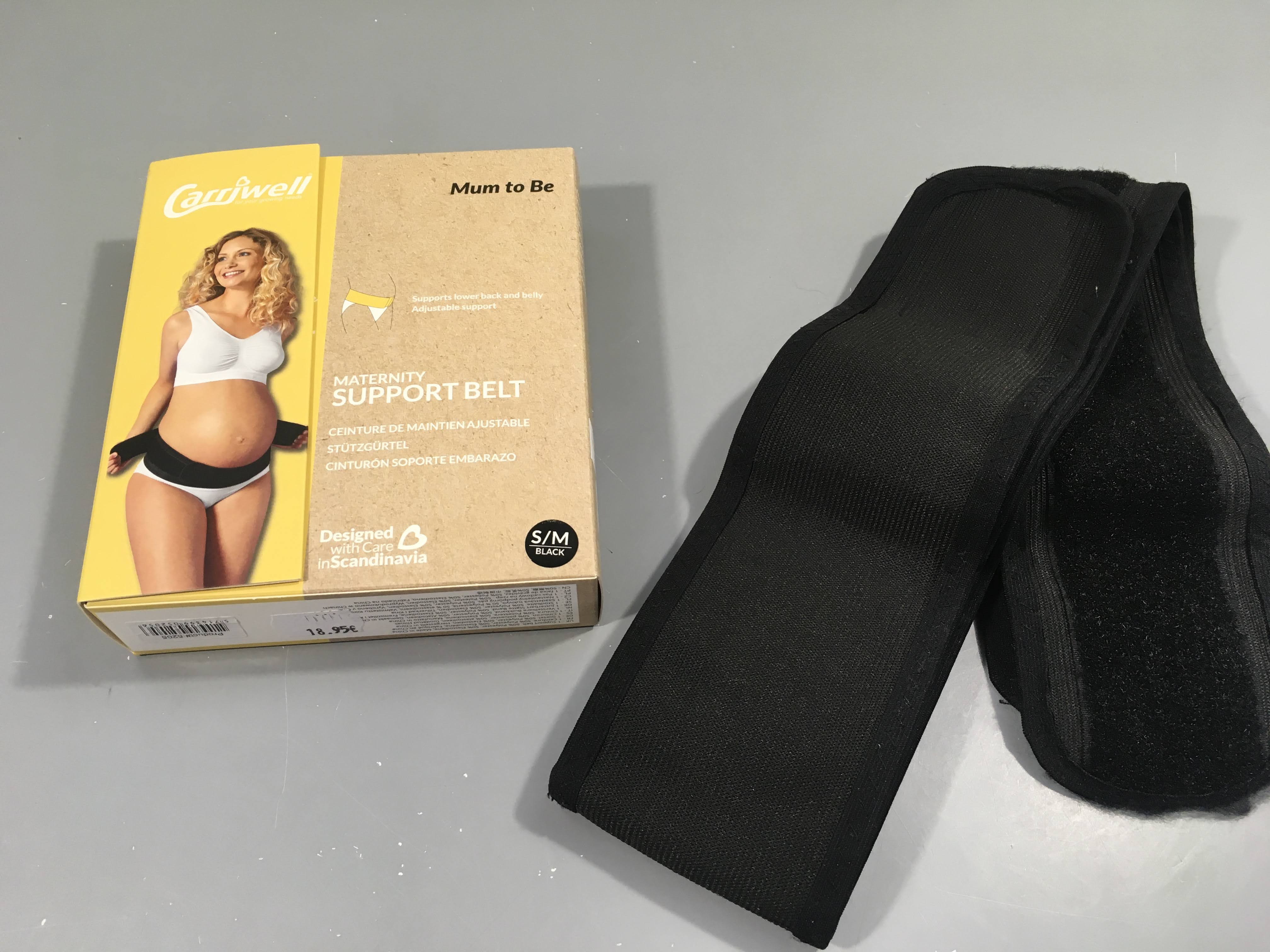 Ceinture de maintien ajustable noire S/M Carriwell