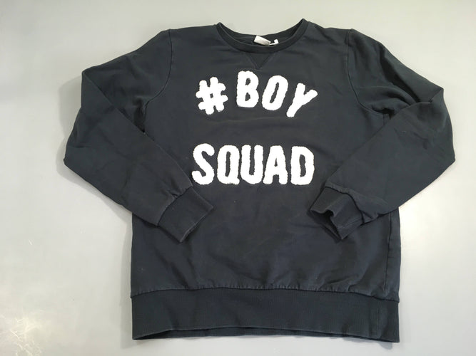 Sweat bleu marine Boy relief, moins cher chez Petit Kiwi