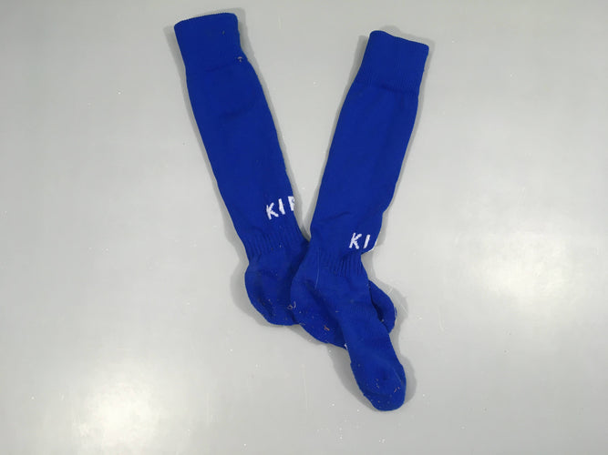 Chaussettes de foot bleues, moins cher chez Petit Kiwi