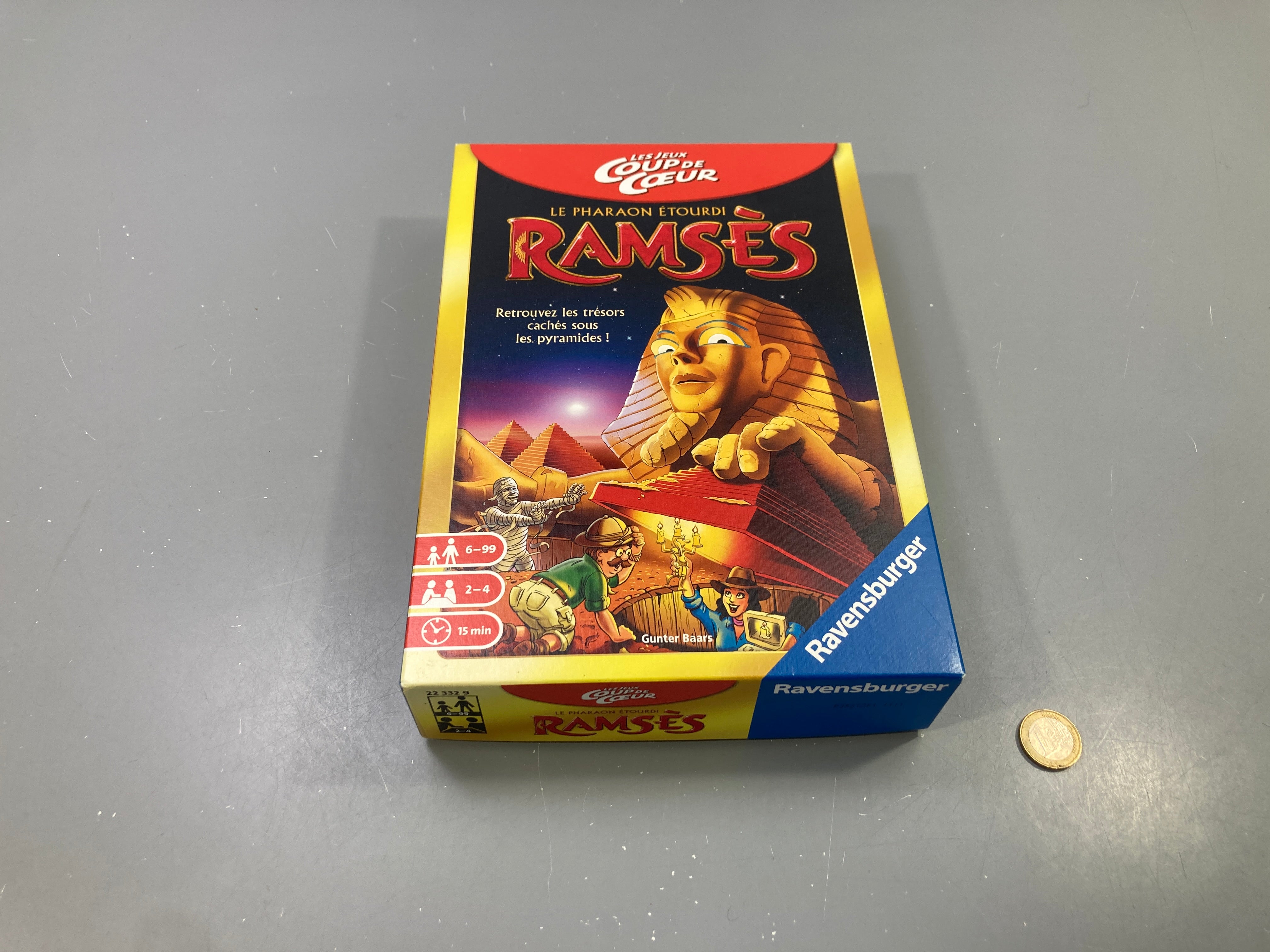 Jeu Ramsès le pharaon étourdi, Les jeux Coup de cœur, 2-4 joueurs, dès 6 ans