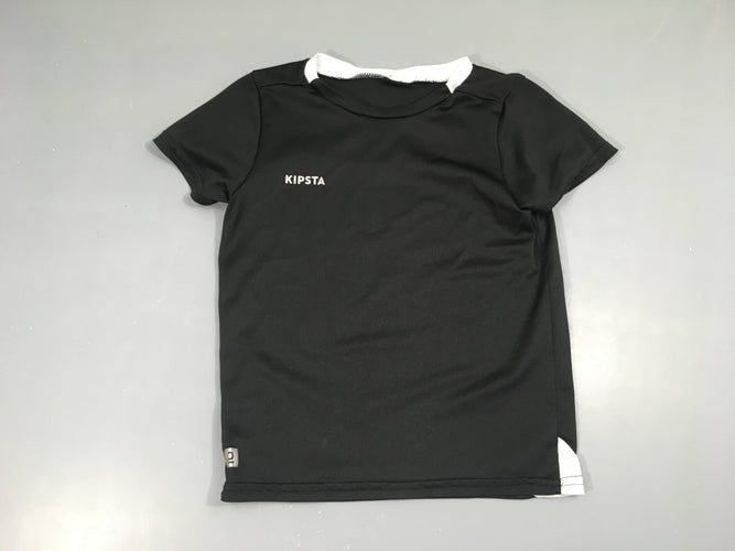 T-shirt m.c de sport noir Kipsta, moins cher chez Petit Kiwi