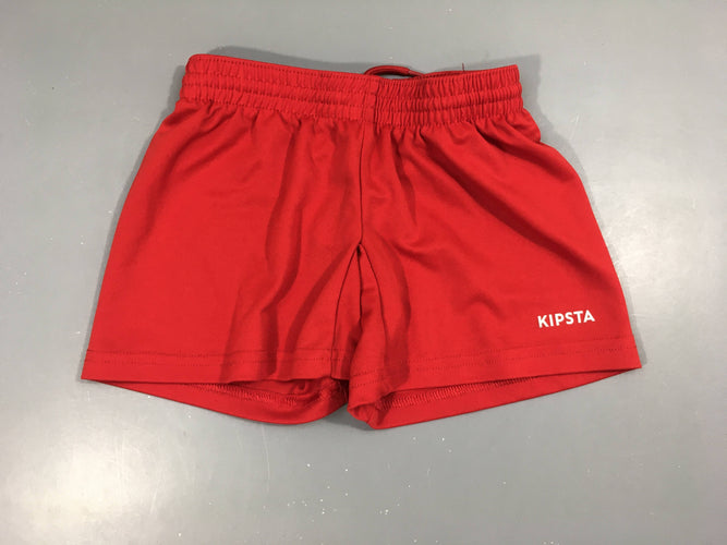 Short de sport rouge Kipsta, moins cher chez Petit Kiwi