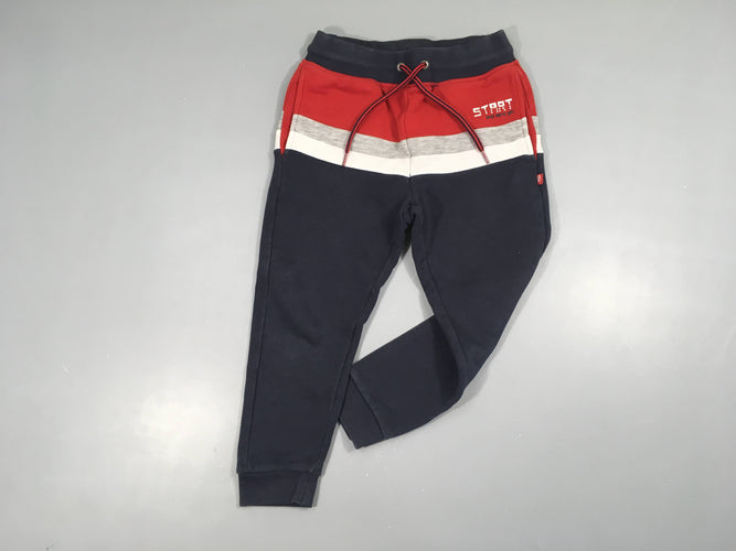 Pantalon de training rouge/blanc/bleu foncé start, moins cher chez Petit Kiwi
