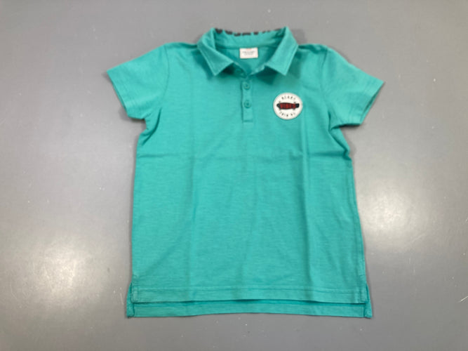 Polo m.c vert flammé Vibes, moins cher chez Petit Kiwi