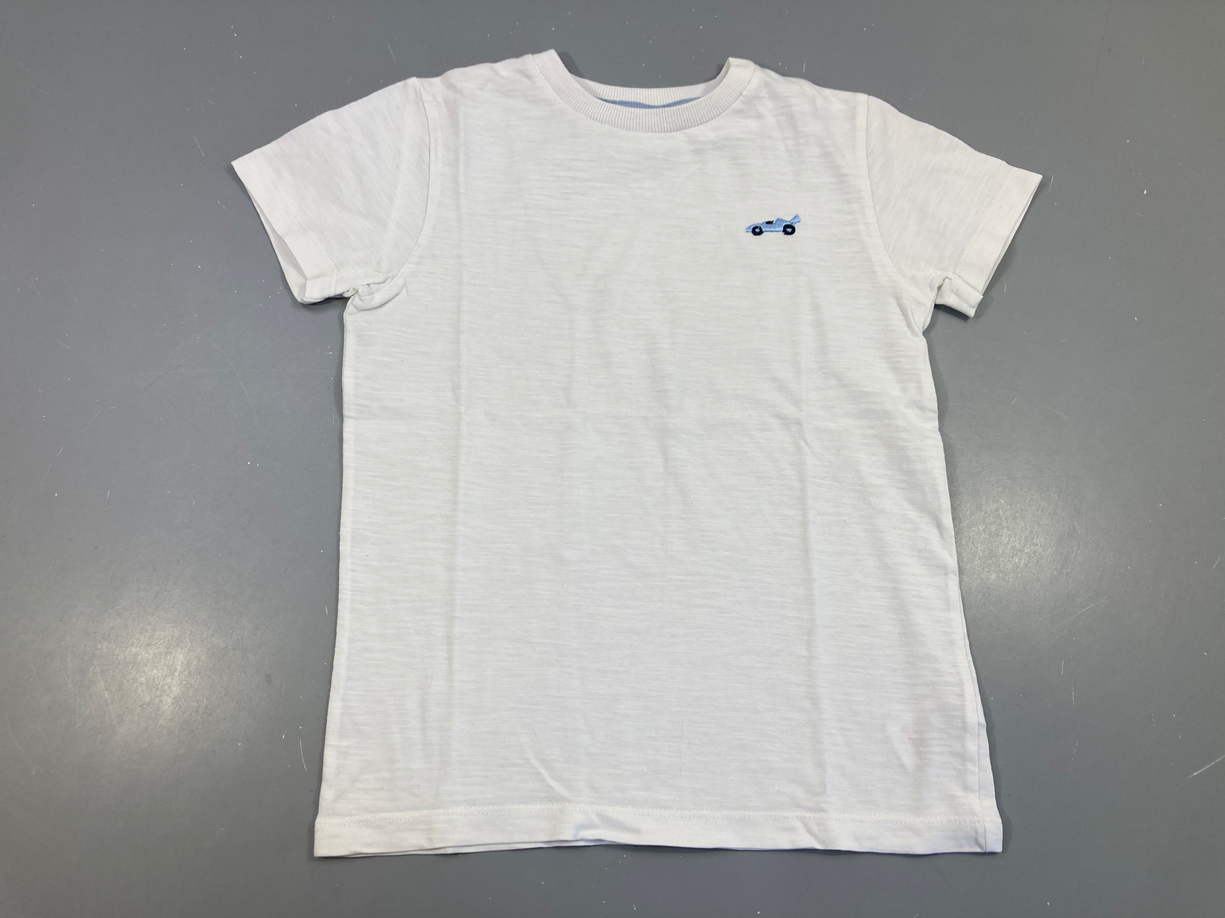 T-shirt m.c blanc flammé auto