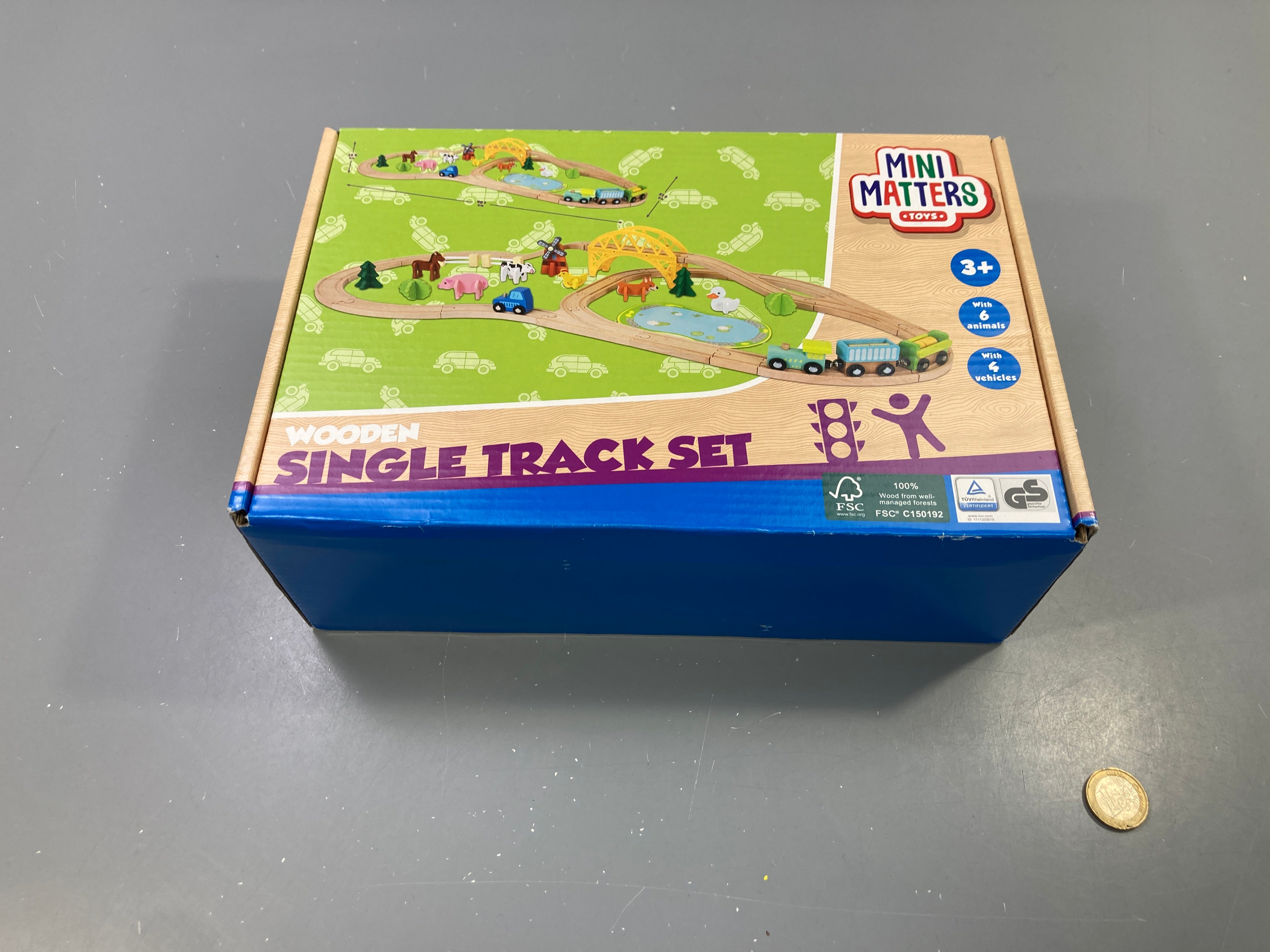 Mini Matters jeu en bois  Single Track set +3a Complet