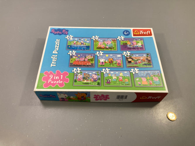 9 en 1 Puzzle Peppa Pig +4a, moins cher chez Petit Kiwi